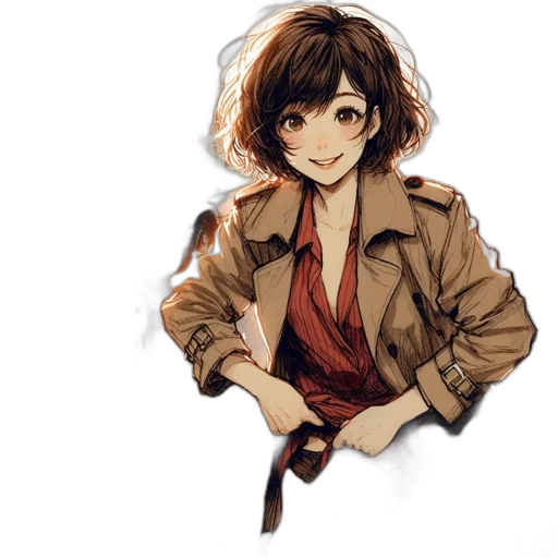 jacket, staff, umbrella, weapon transparent PNG cut-out