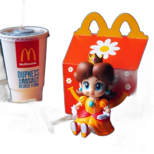 food, robot, 3d render, photorealistic transparent PNG cut-out