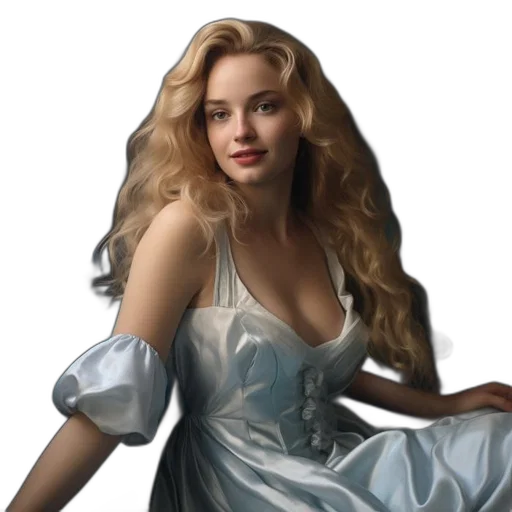 dress, crown, jewelry, photorealistic transparent PNG cut-out