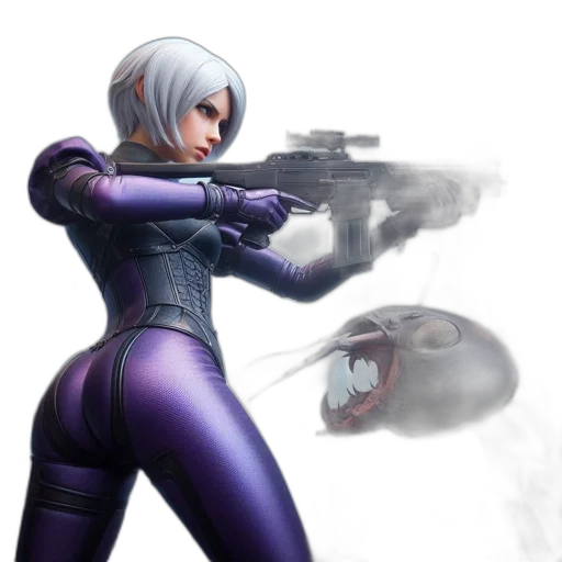 weapon, robot, concept art, cyberpunk transparent PNG cut-out