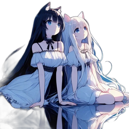 dress, mask, umbrella, anime transparent PNG cut-out