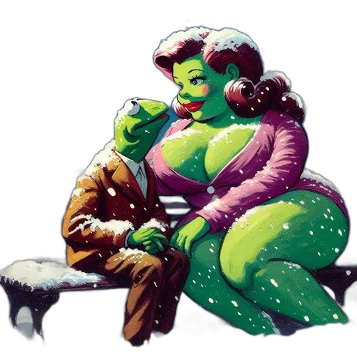 concept art, comic book art, pixel art, snow transparent PNG cut-out