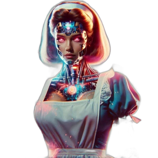 robot, dress, face, mask transparent PNG cut-out