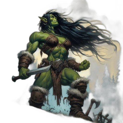 fantasy art, concept art, comic book art, pixel art transparent PNG cut-out