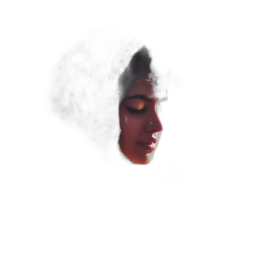 face, mask, hair, creature transparent PNG cut-out