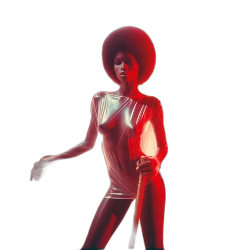 dress, staff, hat, robot transparent PNG cut-out