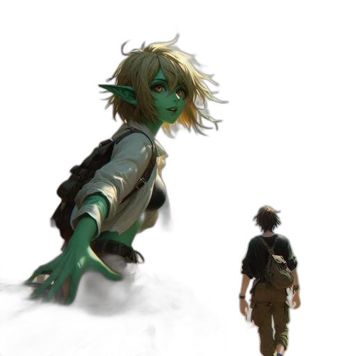 creature, staff, weapon, dragon transparent PNG cut-out