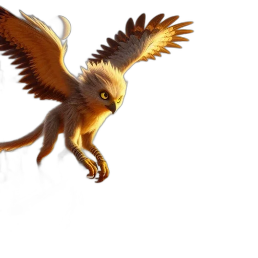 dragon, animal, creature, staff transparent PNG cut-out