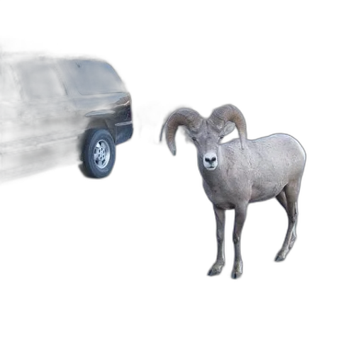 car, animal, creature, 3d render transparent PNG cut-out