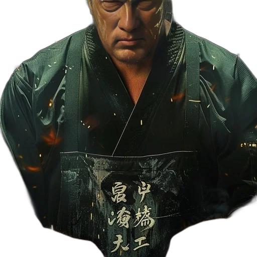 jacket, face, mask, staff transparent PNG cut-out