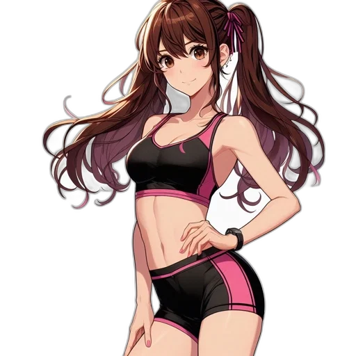 dress, staff, weapon, anime transparent PNG cut-out