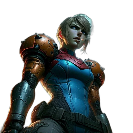 robot, concept art, comic book art, cyberpunk transparent PNG cut-out