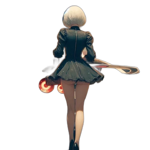 dress, staff, weapon, sword transparent PNG cut-out