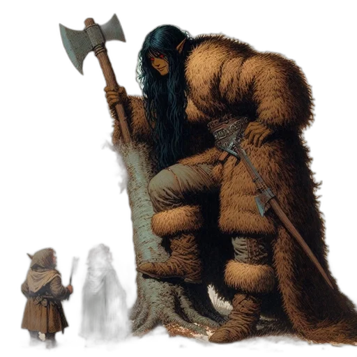 creature, staff, sword, weapon transparent PNG cut-out