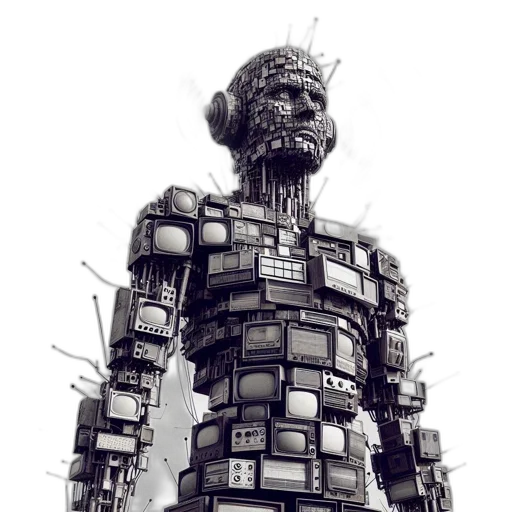 robot, face, mask, weapon transparent PNG cut-out