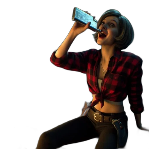 bottle, jacket, weapon, concept art transparent PNG cut-out
