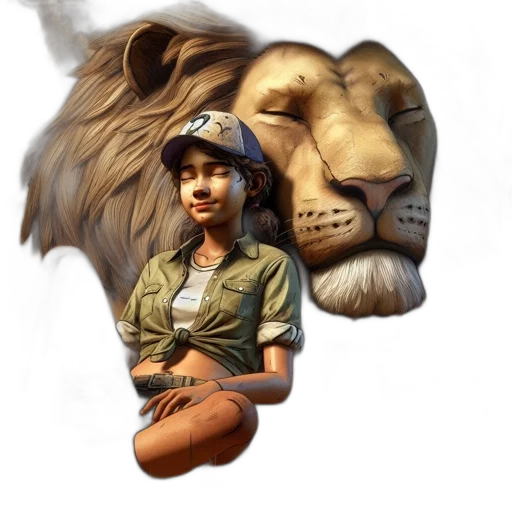 hat, animal, staff, face transparent PNG cut-out