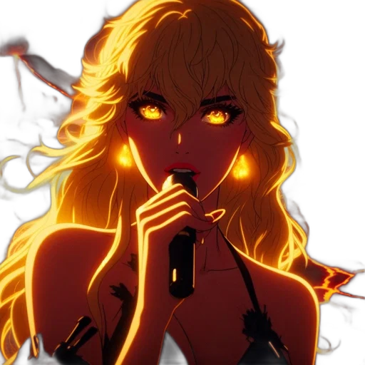 staff, anime, cartoon, pixel art transparent PNG cut-out