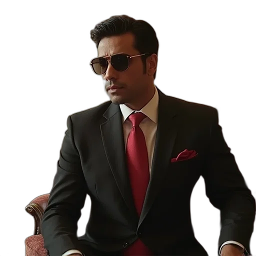 jacket, staff, red, suit transparent PNG cut-out
