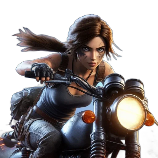 comic book art, concept art, fantasy art, cyberpunk transparent PNG cut-out