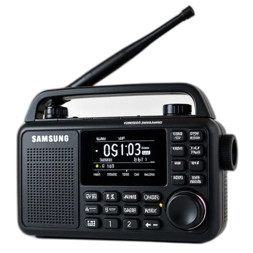 black, samsung, two-way, radio transparent PNG cut-out