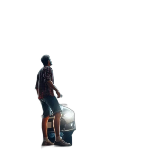 car, robot, jacket, umbrella transparent PNG cut-out