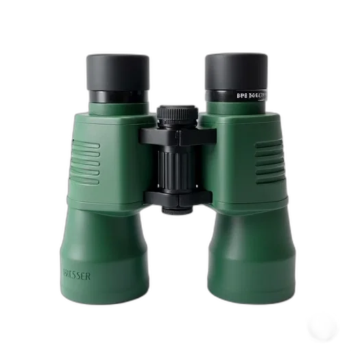 3d render, pair, green, binoculars transparent PNG cut-out