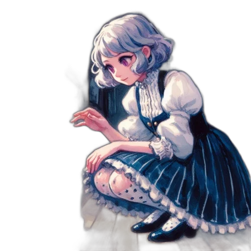 dress, staff, creature, robot transparent PNG cut-out