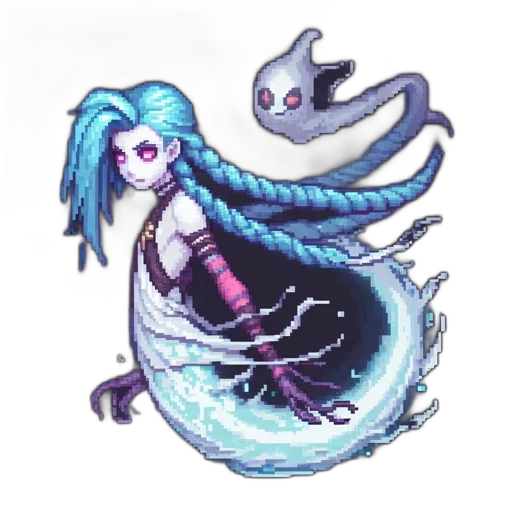 creature, staff, dragon, pixel art transparent PNG cut-out