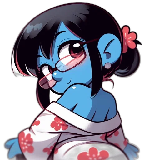 creature, staff, anime, cartoon transparent PNG cut-out