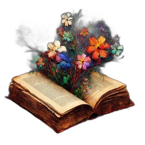 flower, crown, tree, fantasy art transparent PNG cut-out