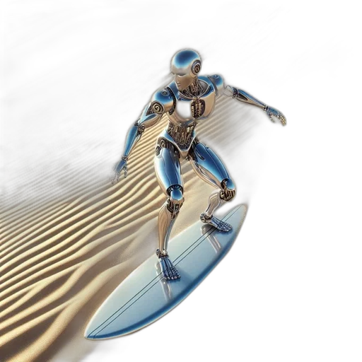 robot, 3d render, concept art, metallic transparent PNG cut-out