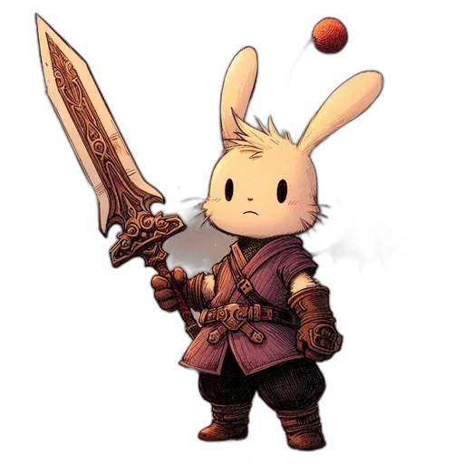 weapon, sword, staff, animal transparent PNG cut-out
