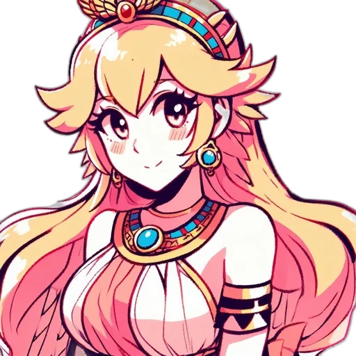 crown, staff, dress, pixel art transparent PNG cut-out