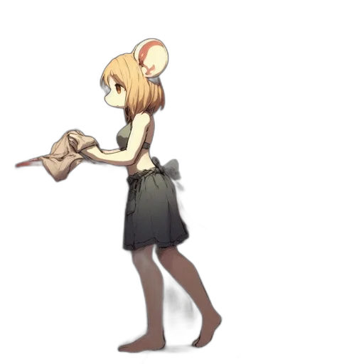 staff, weapon, animal, dress transparent PNG cut-out