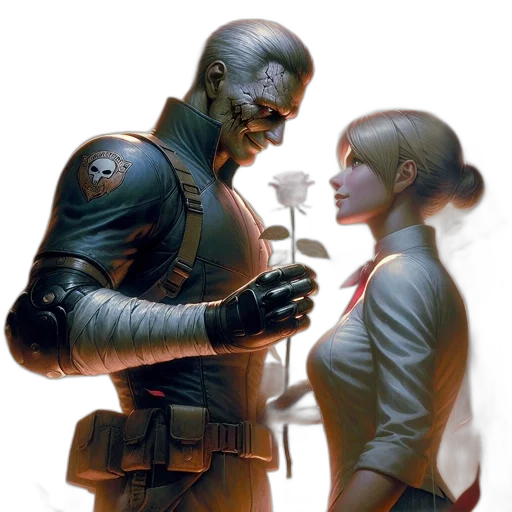 robot, concept art, cyberpunk, comic book art transparent PNG cut-out