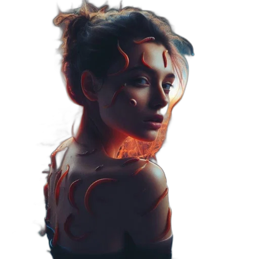 face, dragon, mask, creature transparent PNG cut-out