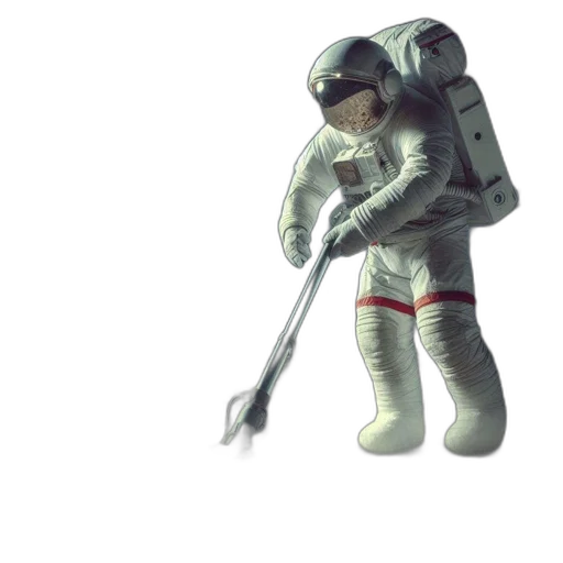 robot, staff, weapon, jacket transparent PNG cut-out