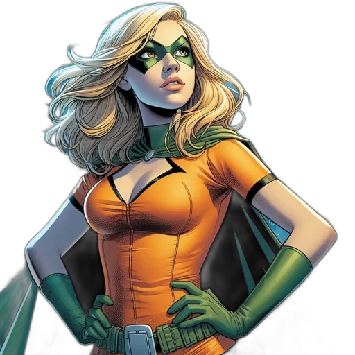 comic book art, concept art, green, nocturnal transparent PNG cut-out