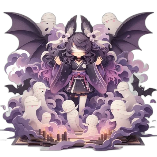 dragon, creature, staff, fantasy art transparent PNG cut-out