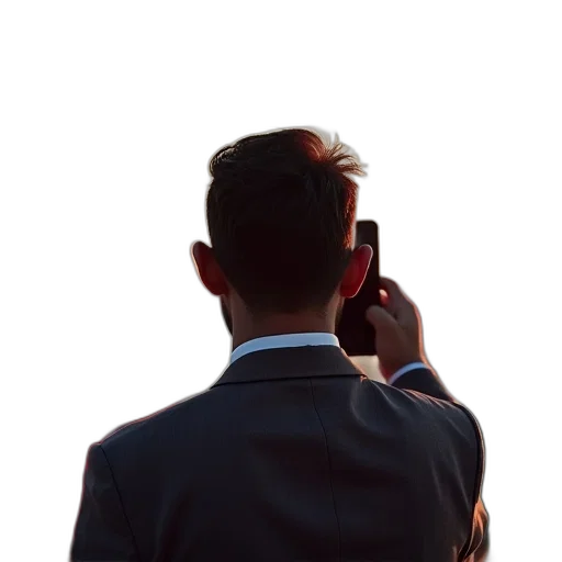 staff, face, jacket, robot transparent PNG cut-out