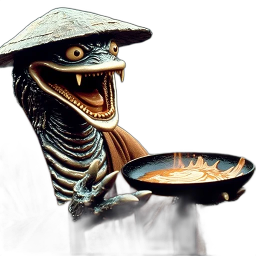 food, creature, dragon, hat transparent PNG cut-out