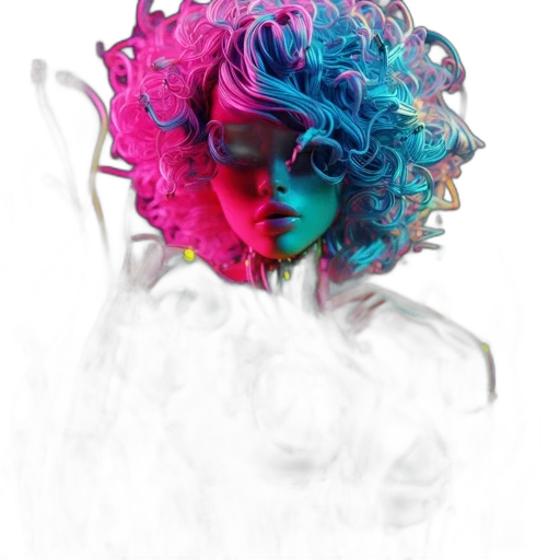 mask, hair, face, crown transparent PNG cut-out