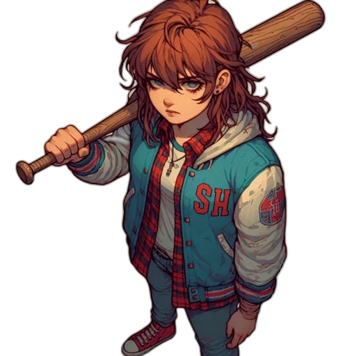 jacket, staff, weapon, sword transparent PNG cut-out