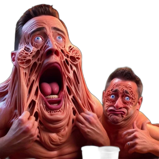mask, creature, face, hair transparent PNG cut-out