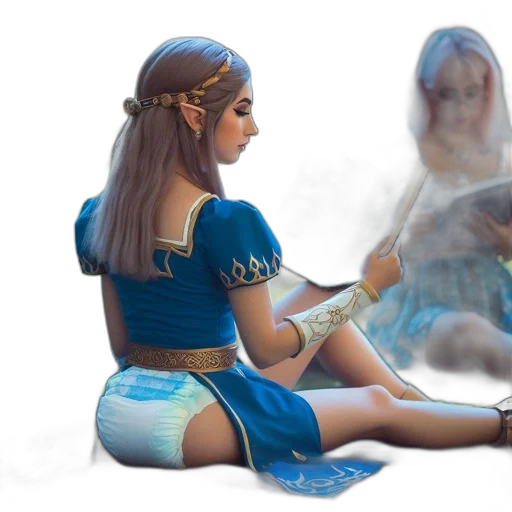 dress, 3d render, concept art, fantasy art transparent PNG cut-out