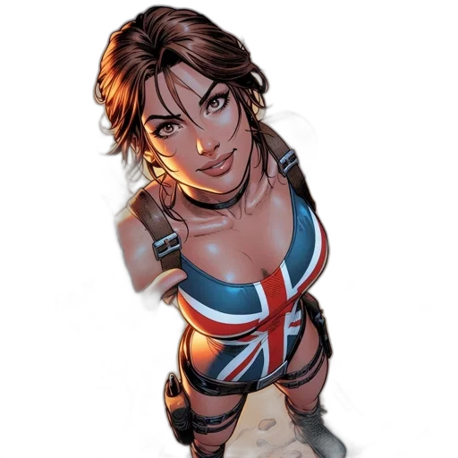 comic book art, concept art, cartoon, cyberpunk transparent PNG cut-out