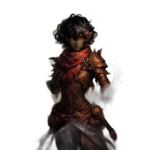staff, mask, creature, dress transparent PNG cut-out