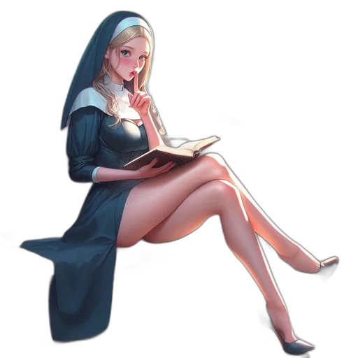 dress, concept art, comic book art, fantasy art transparent PNG cut-out