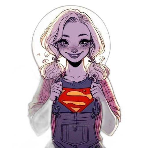 comic book art, cartoon, concept art, watercolor transparent PNG cut-out